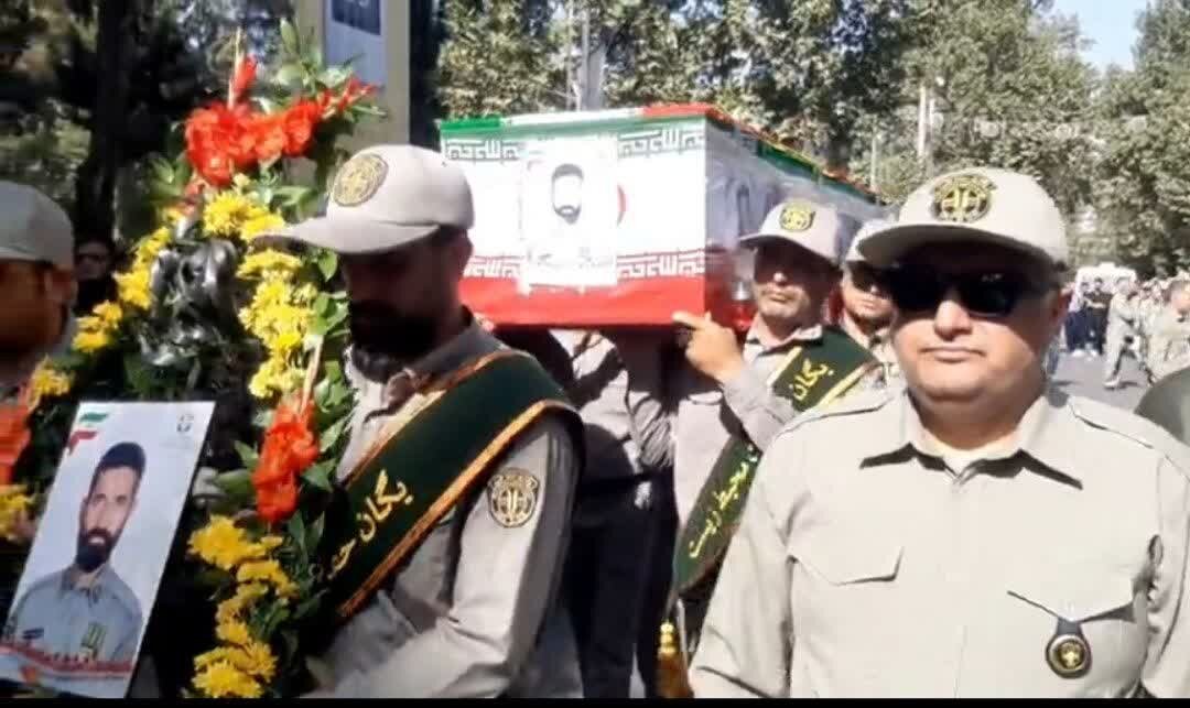 پیکر شهید محیط‌بان پارک ملی گلستان در مینودشت تشییع شد