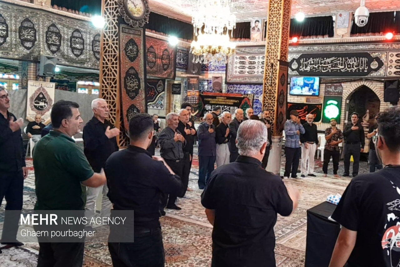 مراسم عزاداری روز اربعین حسینی در مسجد جامع ولیعصر (عج) شفت