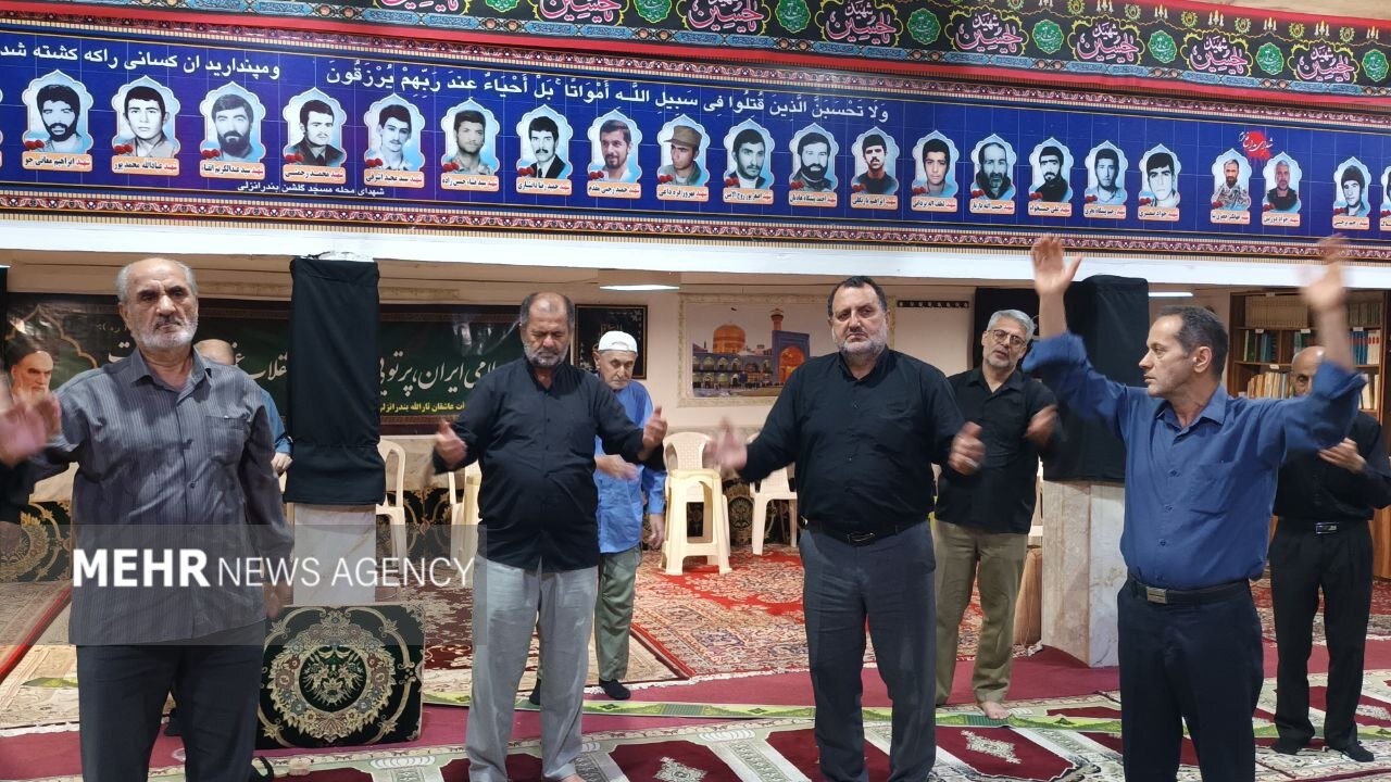 عزاداری شب رحلت پیامبر اکرم (ص) دربندر انزلی