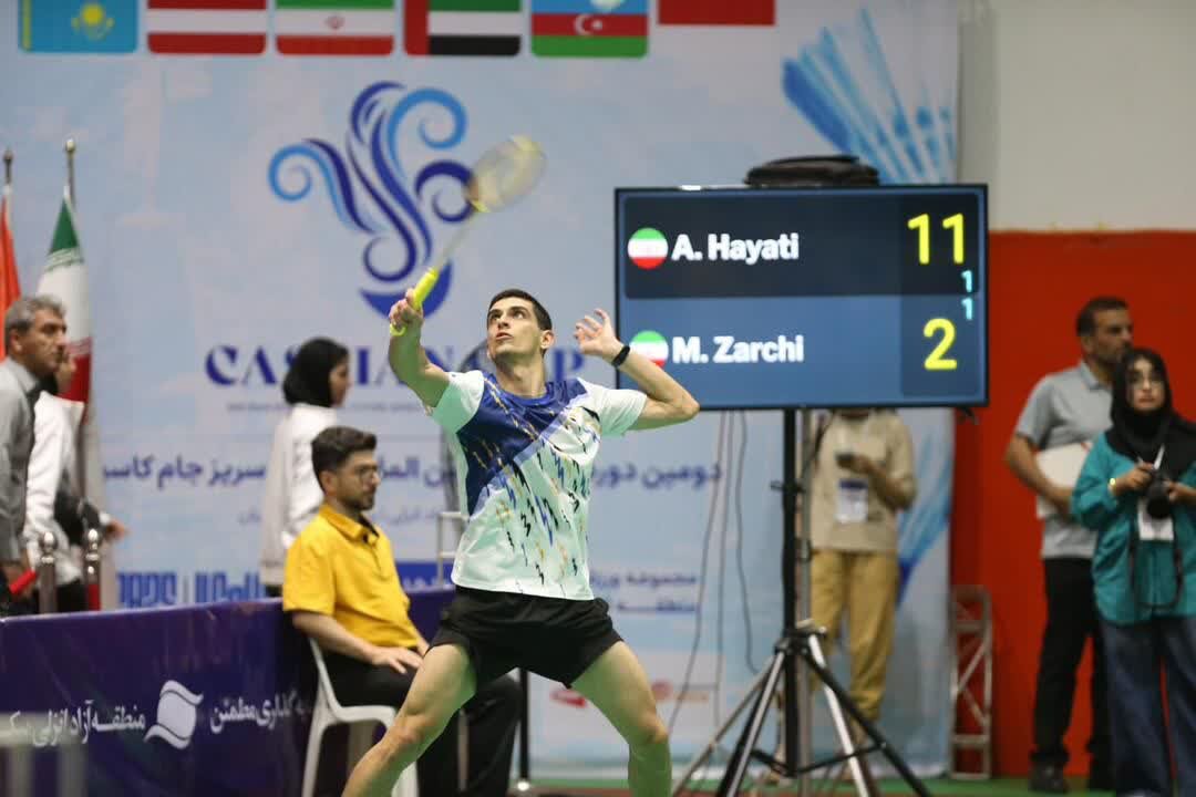 راهیابی 2 بدمینتون باز از تیم ملی ایران به فینال رقابت‌های جام کاسپین
