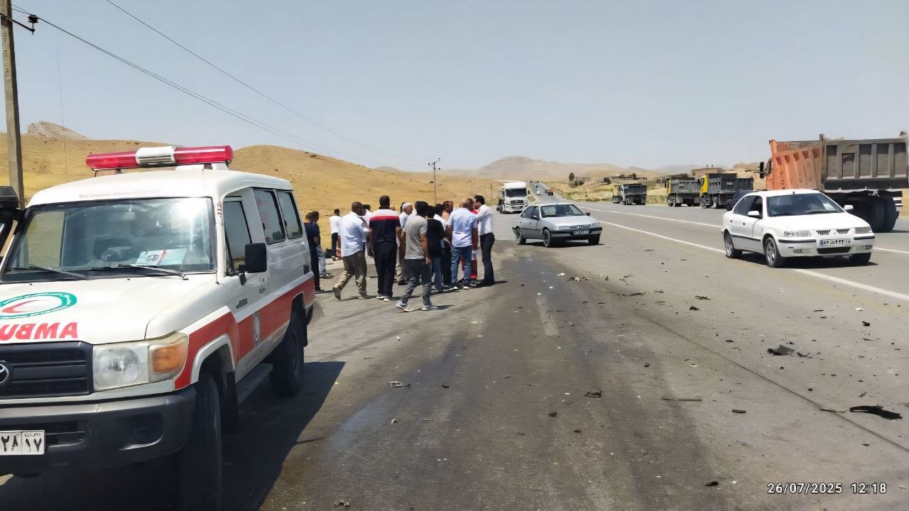 واژگونی سمند در جاده گنبدکاووس؛ 3 نفر مصدوم شدند