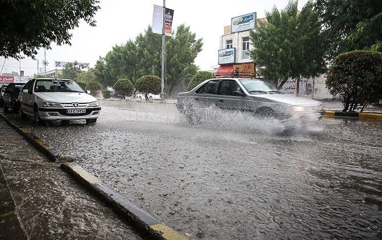 بارش شدید باران در گنبدکاووس