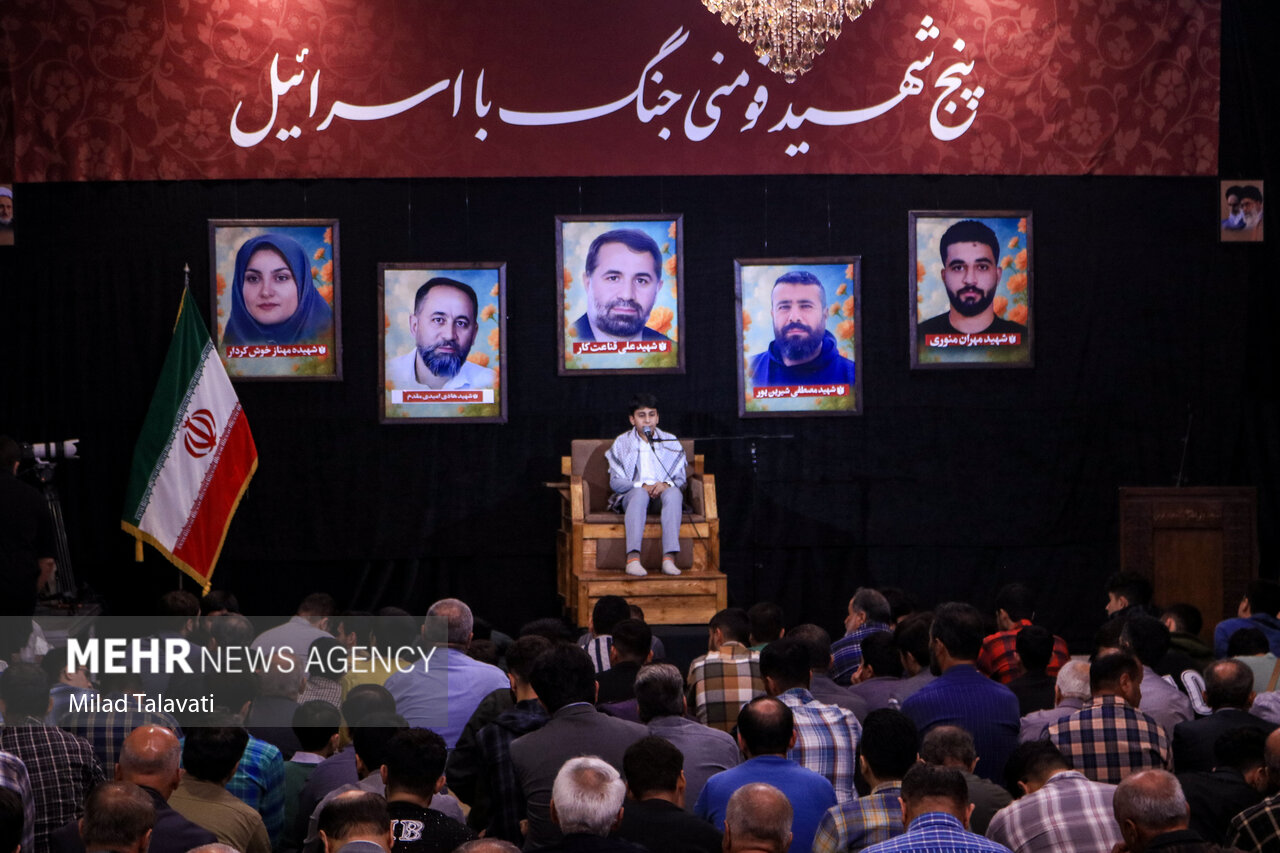 یادواره پنج شهید اقتدار جنگ 12 روز در فومن