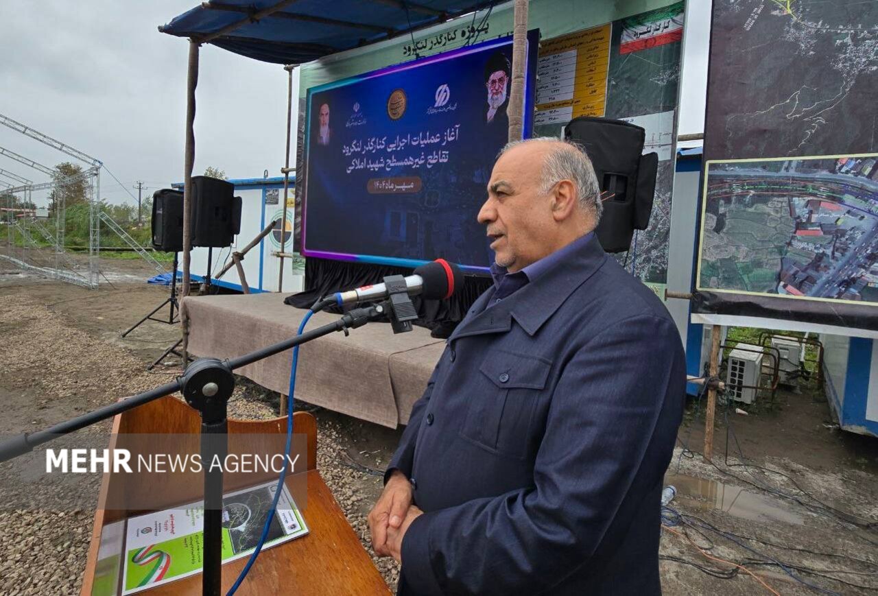 بازوبند: پروژه تقاطع لنگرود کمتر از 2 سال دیگر به بهره‌برداری می‌رسد