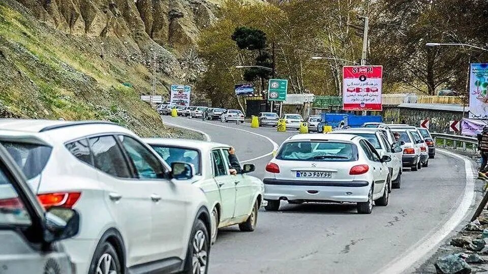 جاده چالوس یکطرفه شد؛ ترافیک سنگین در مسیر برگشت