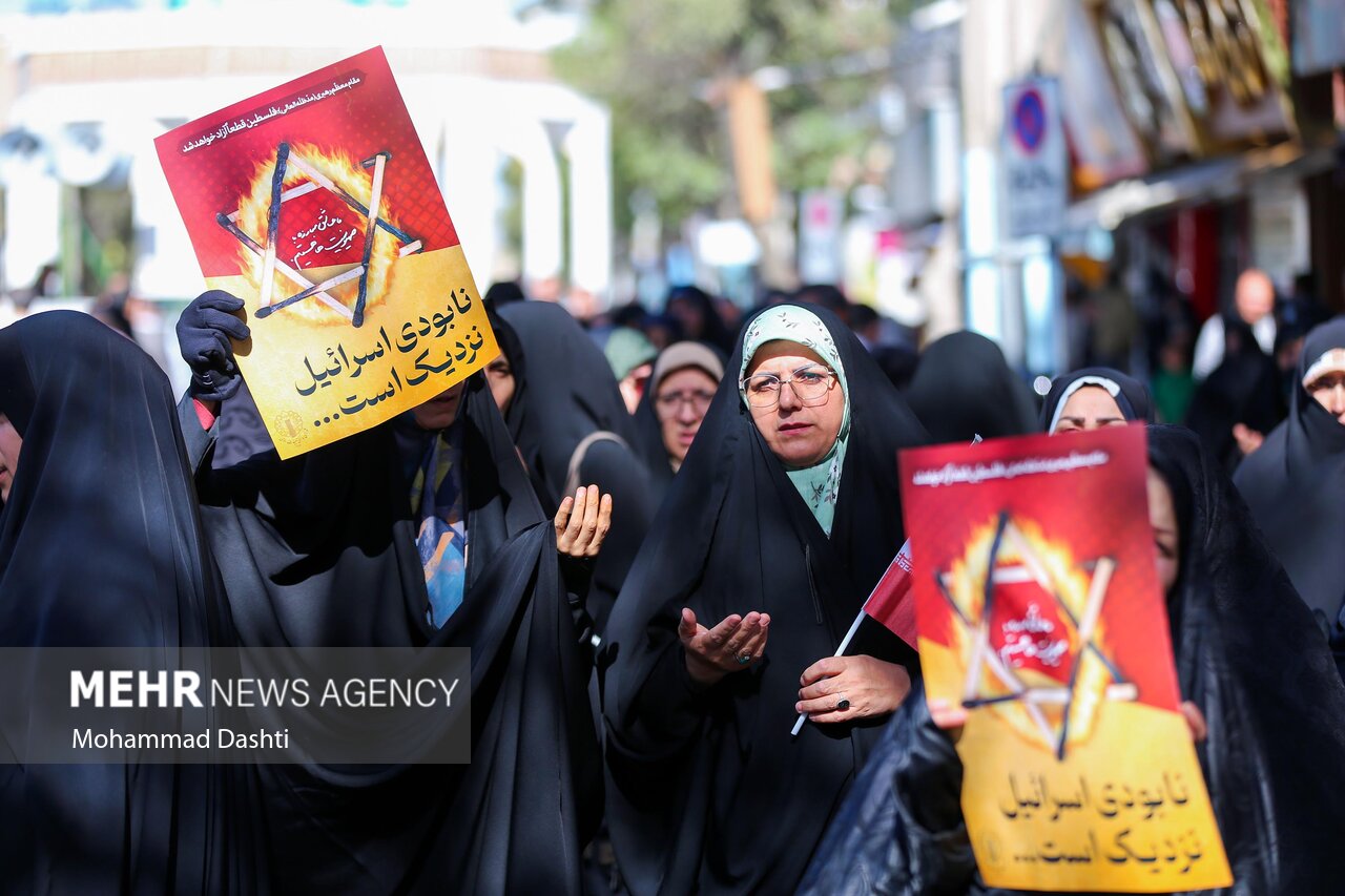 راهپیمایی بشارت نصر در رامسر