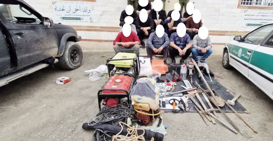 سرهنگ حقیقی نیا: باند 13 نفره حفاران غیر مجاز در تالش متلاشی شد