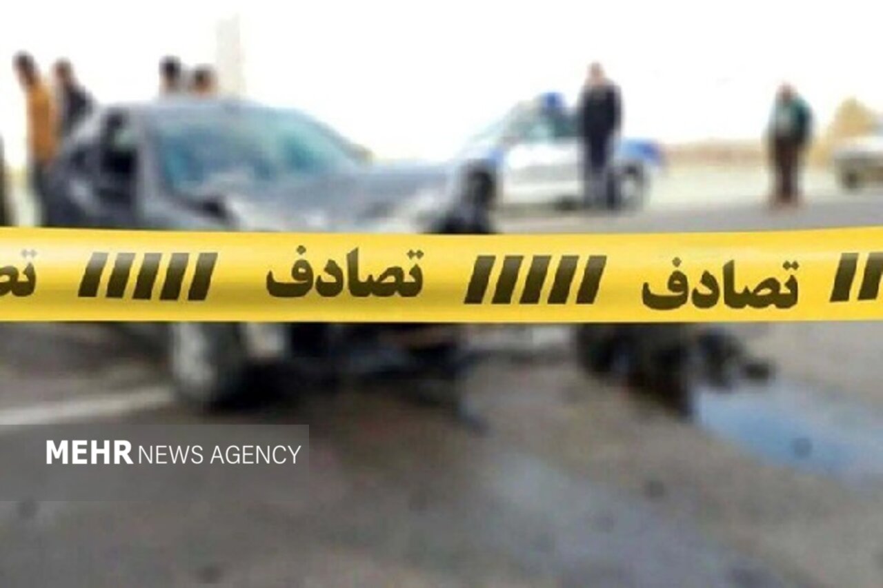 تصادف زنجیره‌ای در جاده فرودگاه گرگان