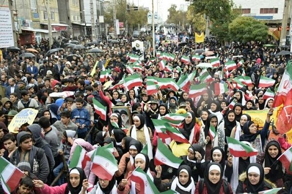 آغاز راهپیمایی باشکوه 13 آبان در گرگان همزمان با سراسر کشور