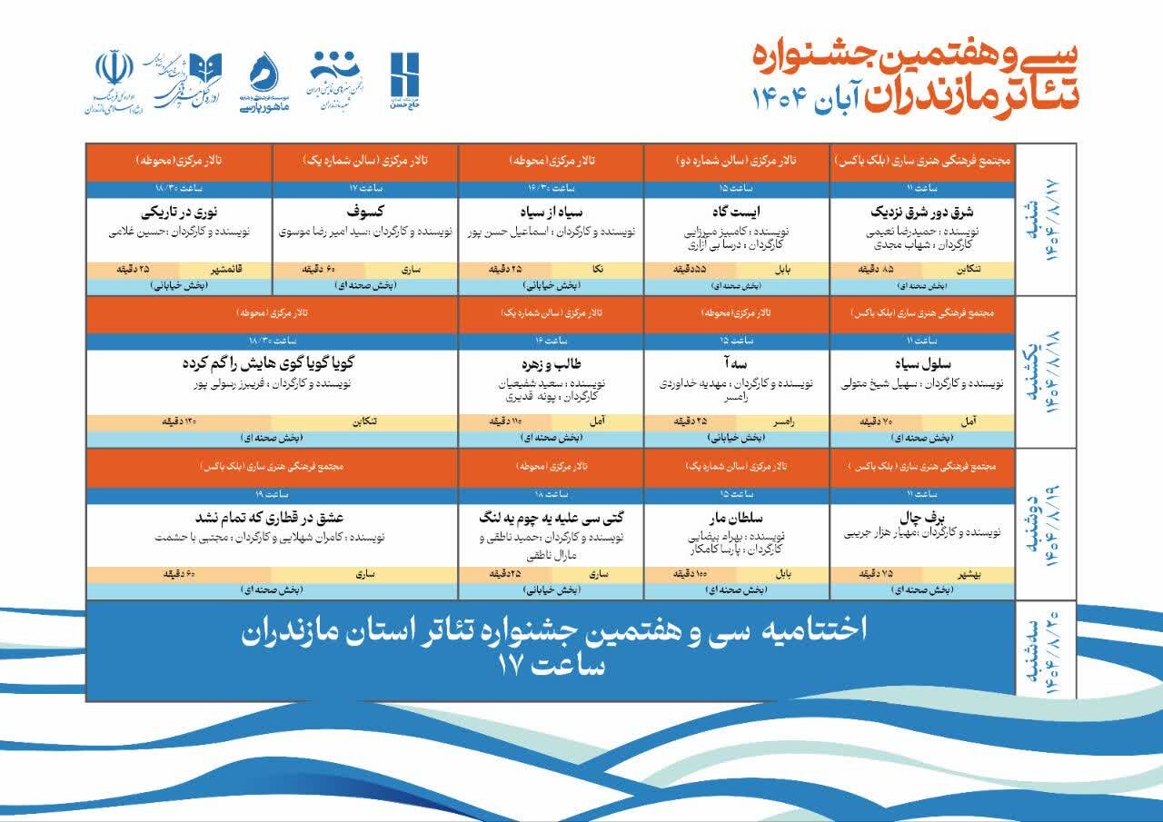 جشنواره تئاتر مازندران در ساری آغاز به کار کرد