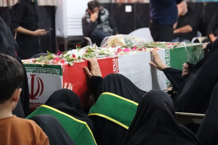 مراسم تشییع شهدای خوش‌نام در گرگان