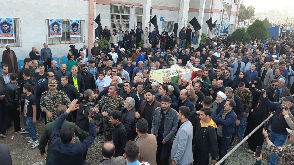 مراسم تشییع پیکر 2 شهید گمنام در تالش برگزار شد