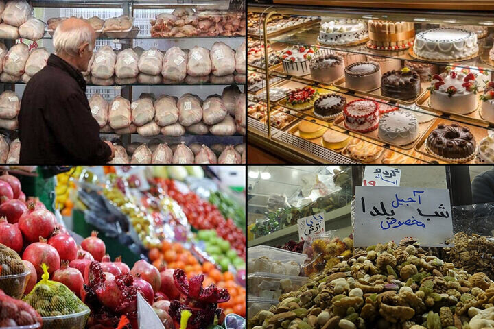 اینفوگرافیک؛ رقابت شانه به شانه مرغ و تخم مرغ در آستانه یلدا
