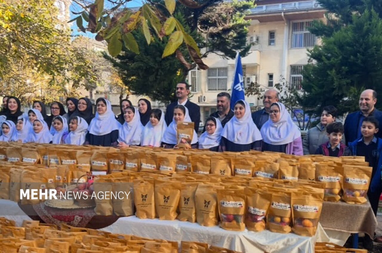 نیازمند: 600 بسته یلدایی به همت دانش‌آموزان بسیجی گیلان توزیع شد