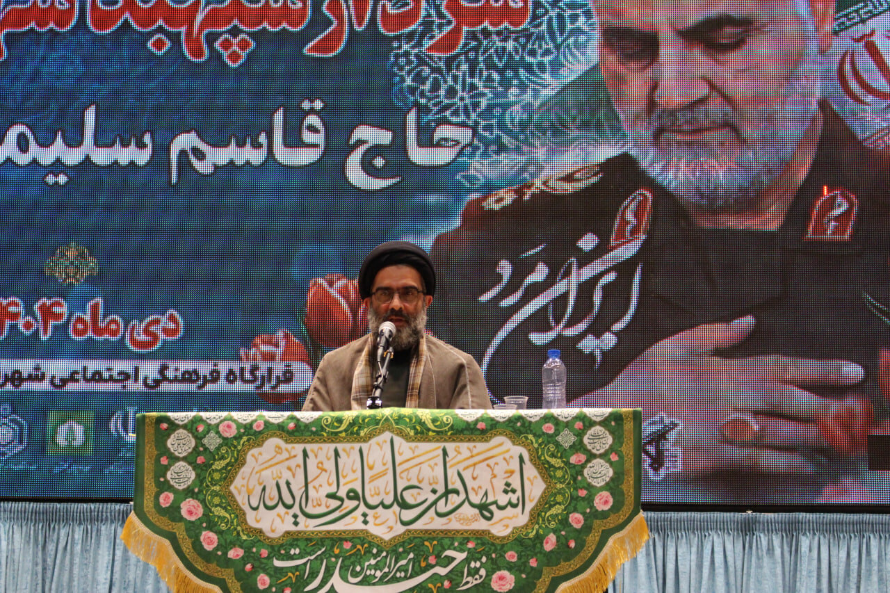 طاهری: امروز کشور به مکتب حاج قاسم برای مقابله با دشمن نیاز دارد