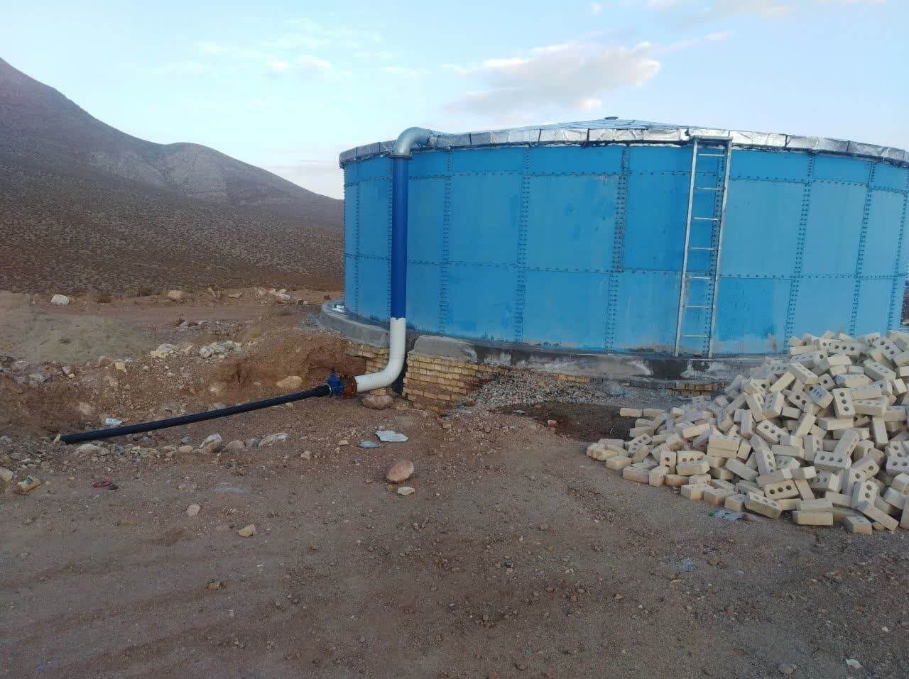 پیشرفت 90 درصدی ساخت مخزن ذخیره آب روستای اسبوکلا بابل