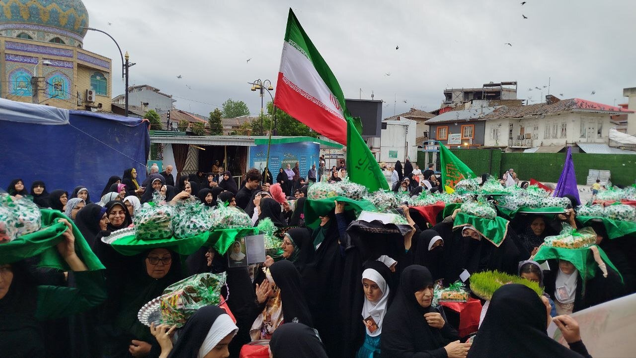 برپایی کاروان خنچه‌ بران غدیر در آستانه اشرفیه