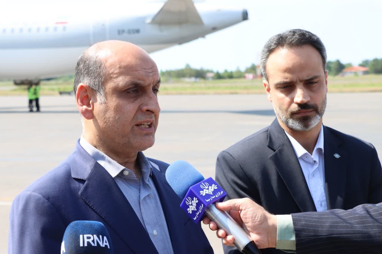 استاندار گیلان: هفته گذشته 104 پرواز در فرودگاه رشت انجام شد