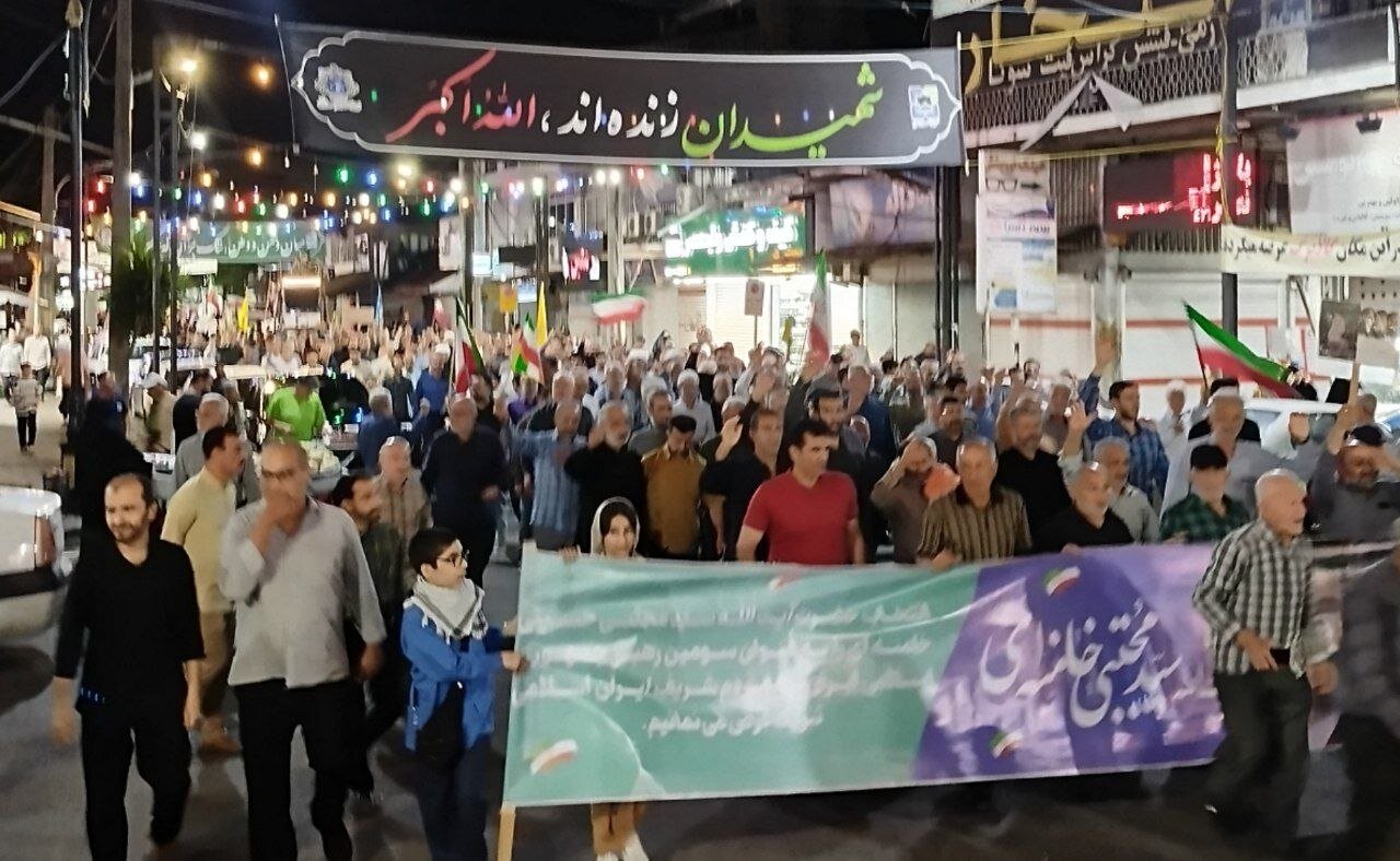صد و پنجمین حضور حماسی مردم آستانه اشرفیه در میدان