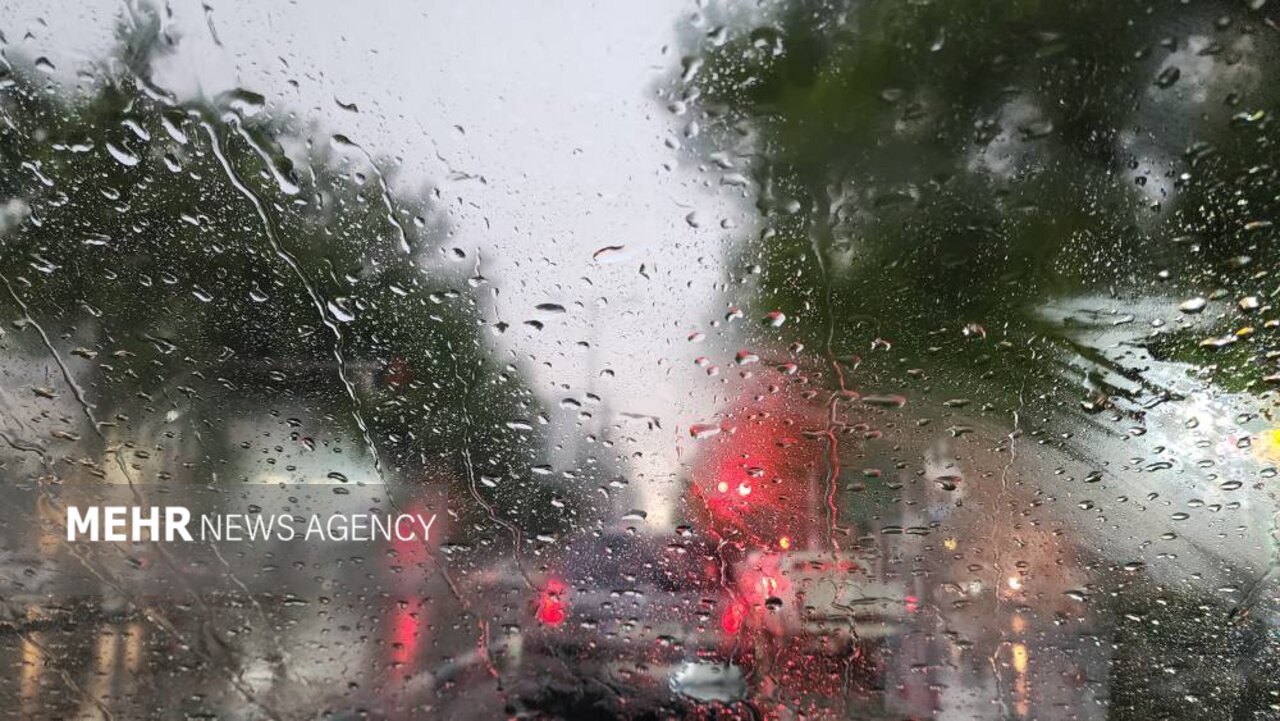 بارش شدید باران در رشت