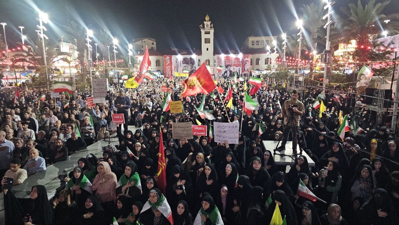 حماسه با شکوه عزاداران حسینی در رشت
