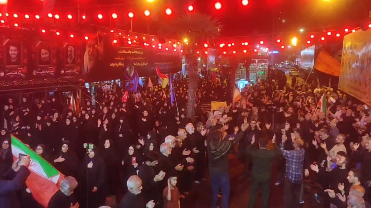 عزاداری پرشور عاشقان حسینی در نوشهر