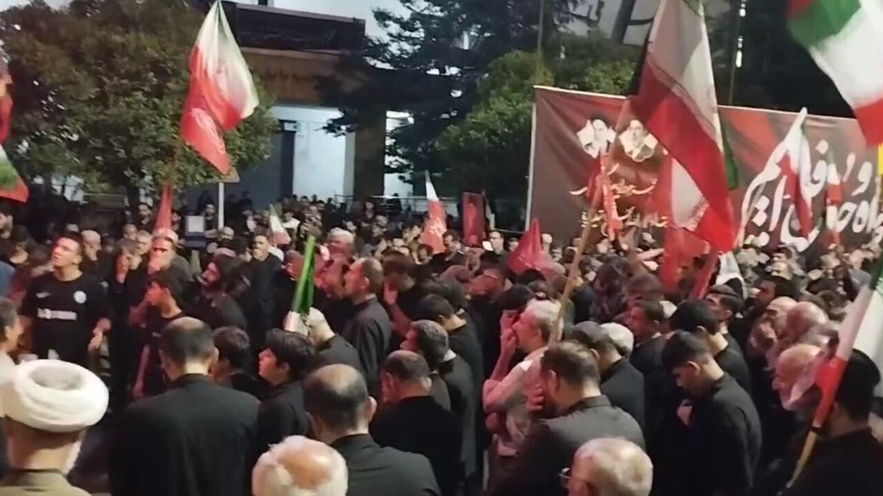 قرار شبانه عزاداران رهبر شهید در مازندران