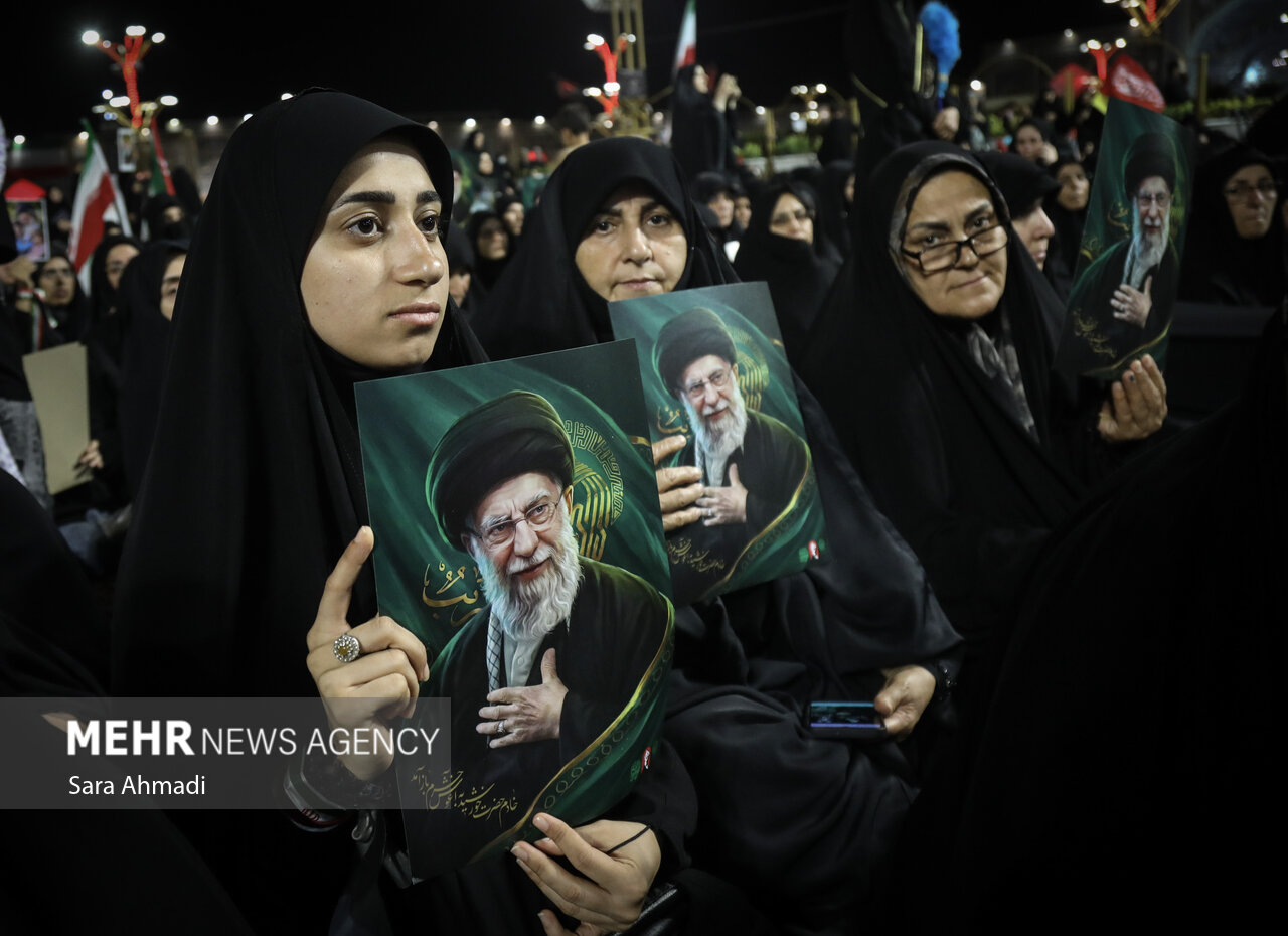 نگین‌شهر با نوای وحدت، هم‌صدا با جبهه مقاومت شد