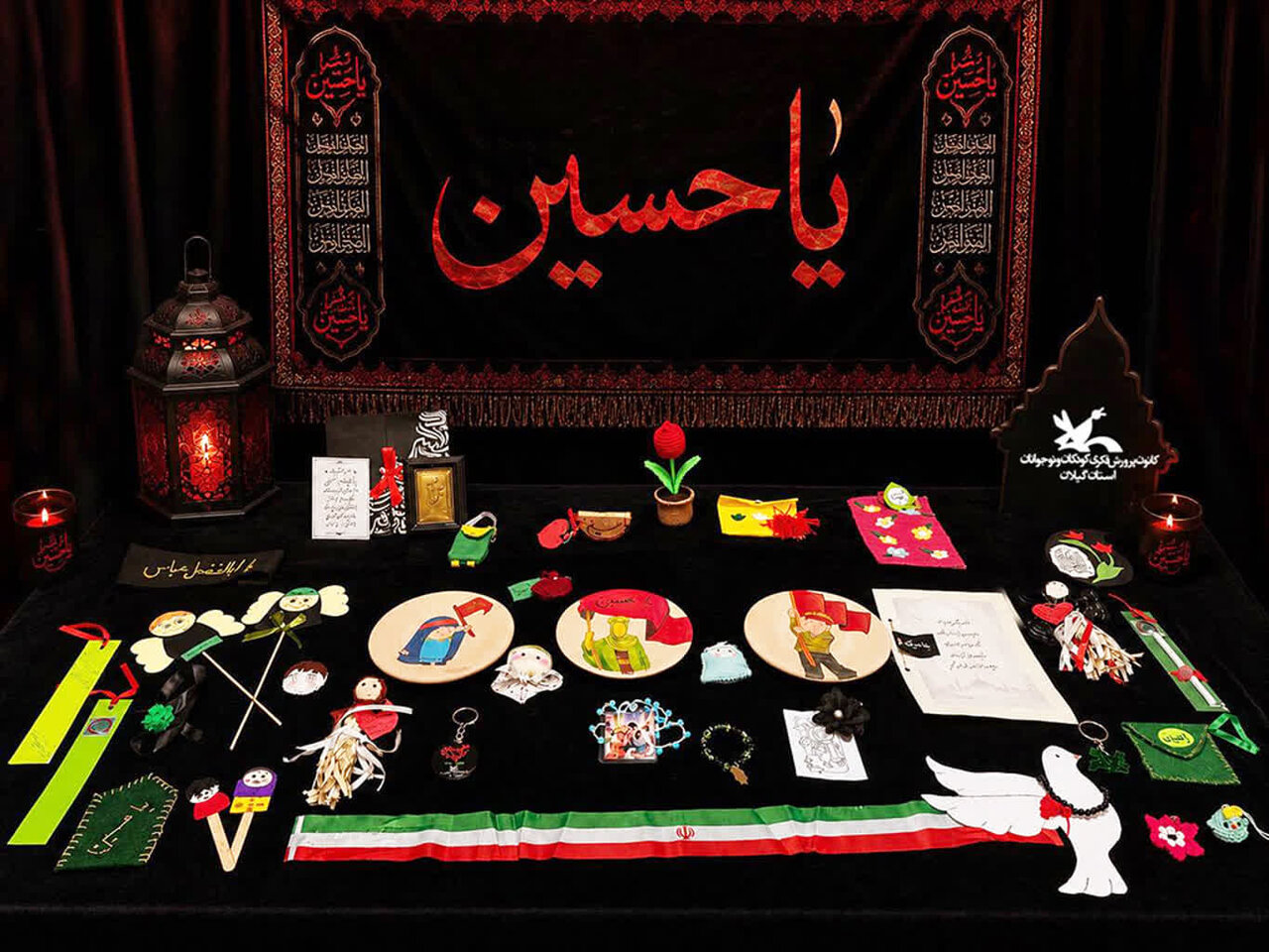1800 دست‌سازه حسینی کودکان گیلانی راهی مسیر اربعین شد