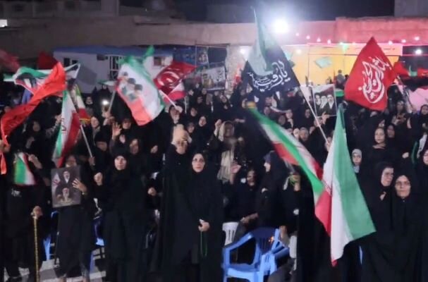 حضور پرشور مردم گالیکش در اجتماع شبانه