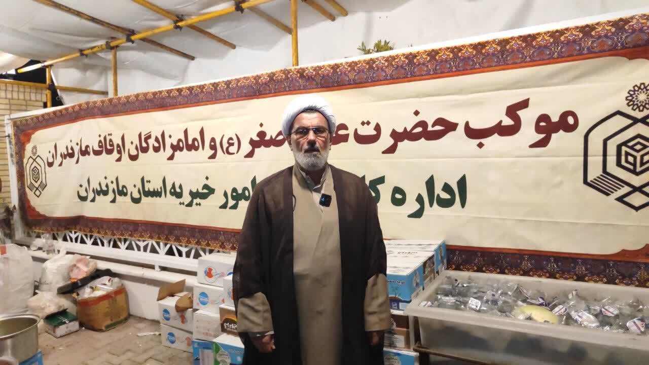 خدمت‌رسانی موکب حضرت علی‌اصغر(ع) مازندران به 460 هزار زائر در سامرا