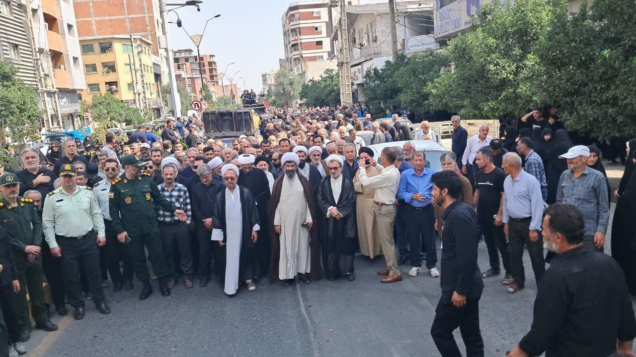 پیکر شهید « مهدی یعقوبی» در بهشهر تشییع شد