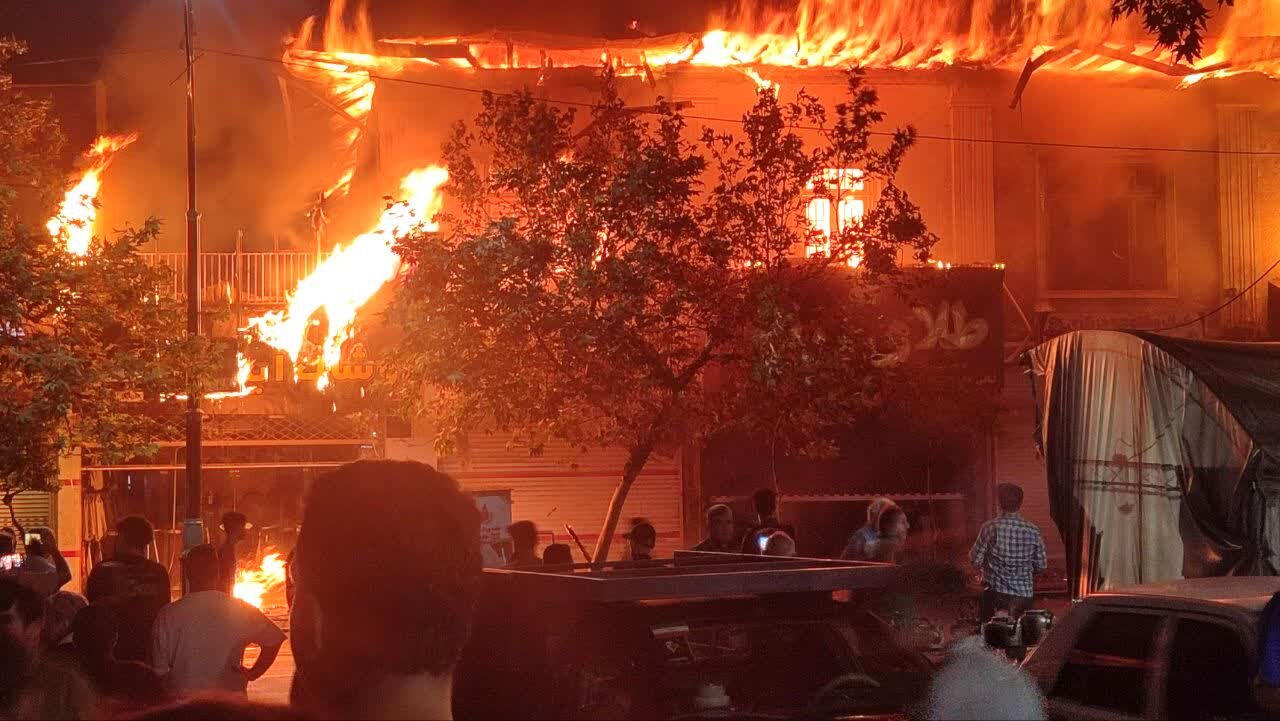 آتش‌سوزی گرگان از یک مغازه آغاز شد؛شواهدی از عمدی بودن حریق وجود ندارد