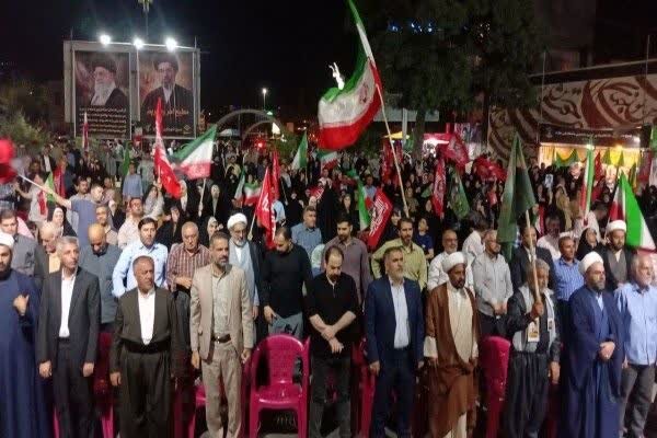 آزادشهری‌ها بار دیگر حضور حماسی خود را در میدان به نمایش گذاشتند