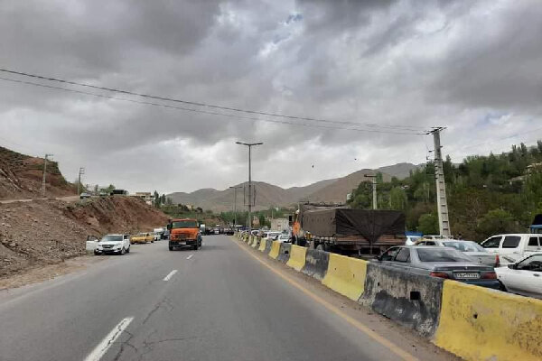 جاده چالوس یکطرفه شد