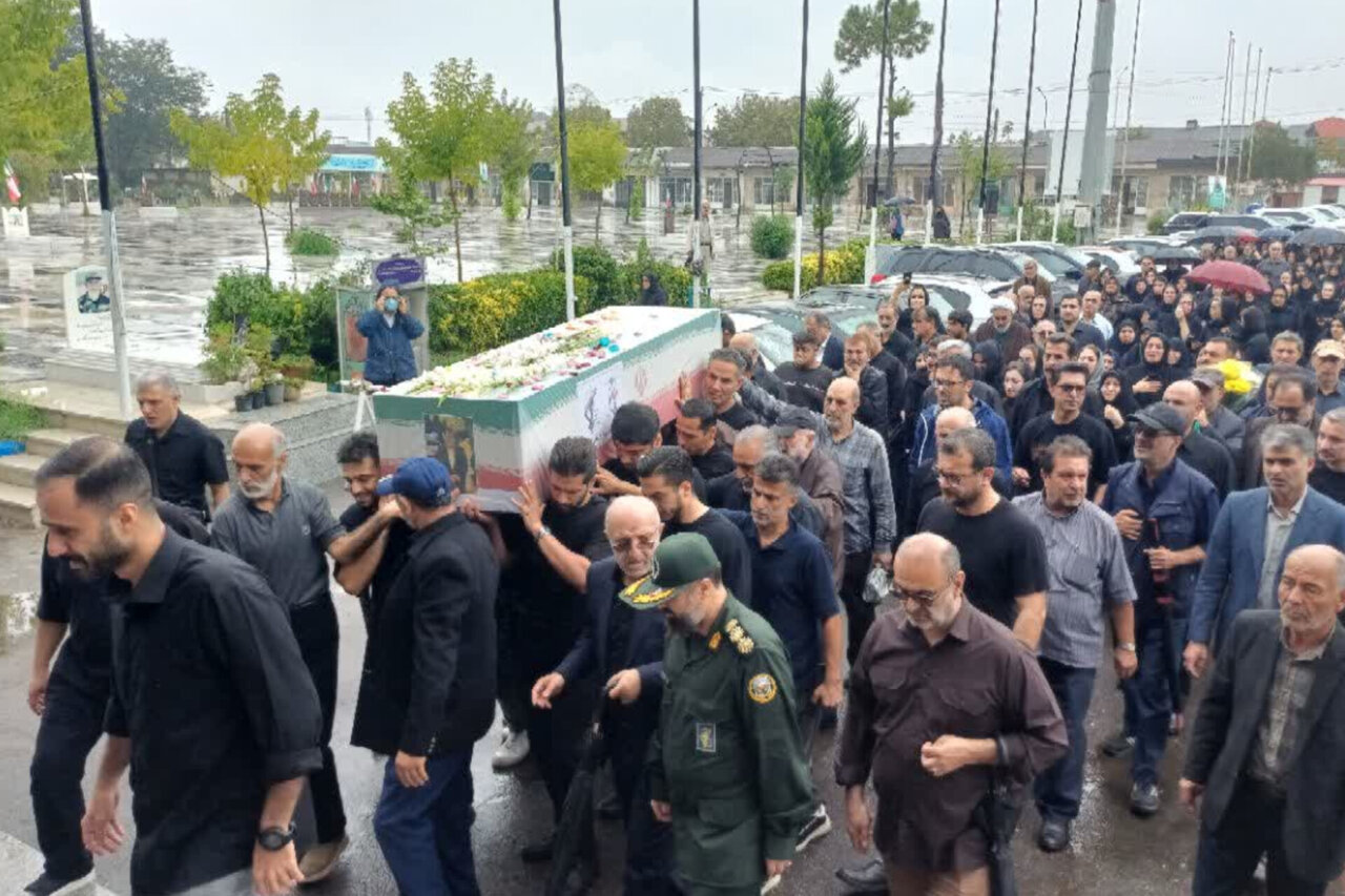 پیکر جانباز 70 درصد در رشت تشییع و به خاک سپرده شد