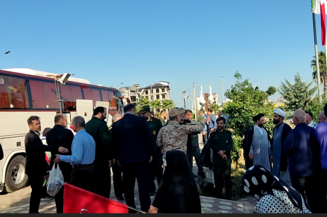 اعزام کاروان 92 نفره لنگرود به مناطق عملیاتی غرب کشور