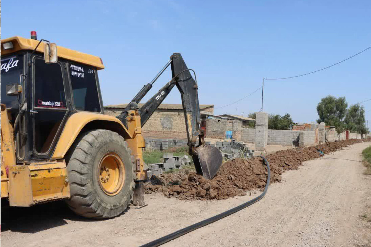 پیشرفت 80 درصدی پروژه آبرسانی  روستای ایمر تور ملا  شهرستان گنبدکاووس