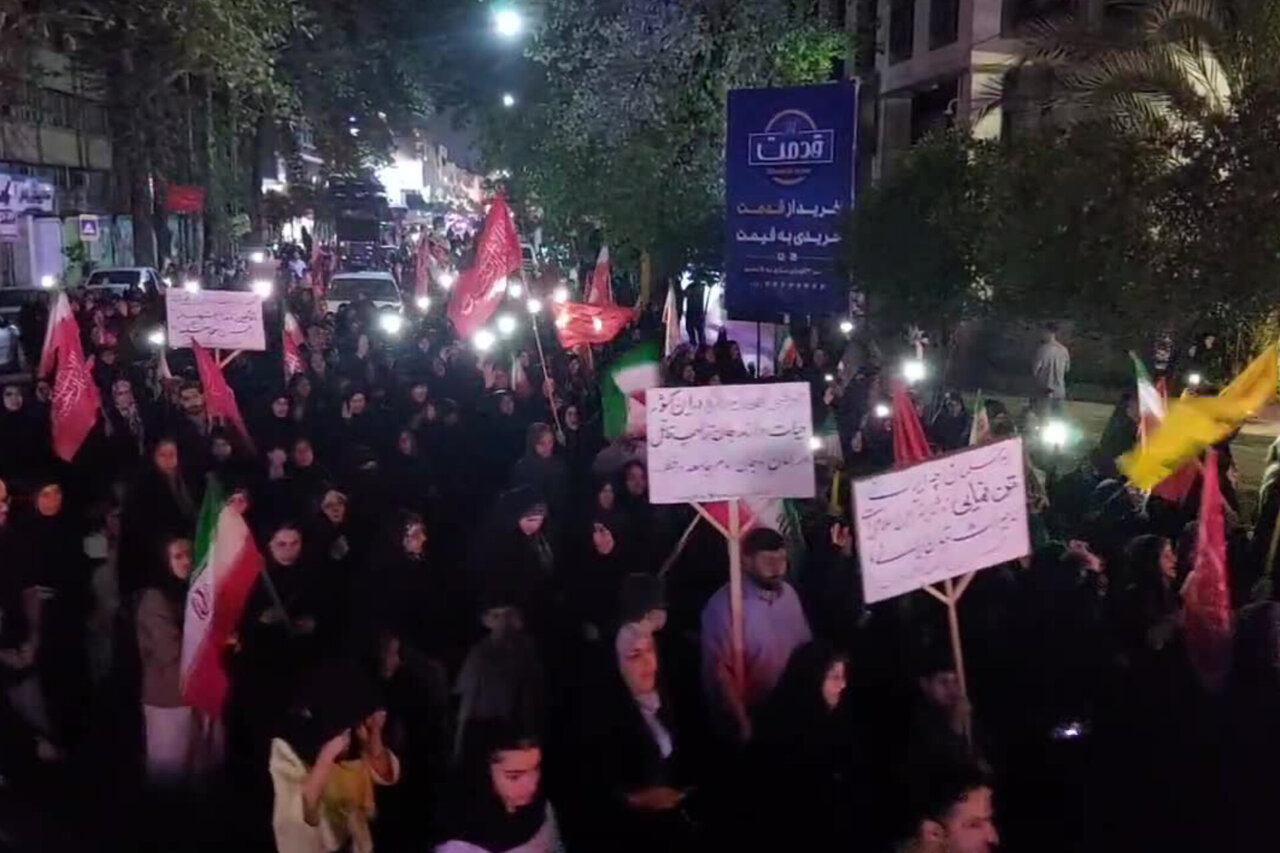 اجتماع خون‌خواهی رهبر شهید در ساری