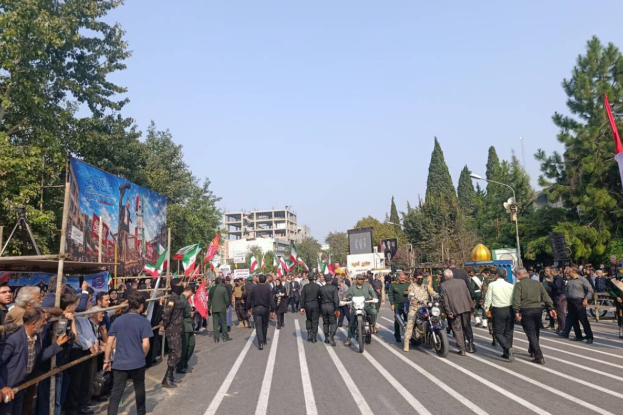 پلاتو خبرنگار مهر از محل رزمایش جانفدایان در ساری